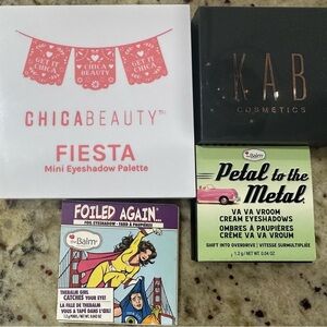 New unopened eyeshadow!
KAB 
ChicaBeauty
The Balm: sample size
All new unopened